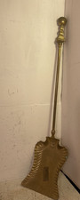 Vintage brass coal shovel - coal,