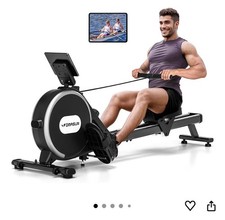 Rowing Machine With LCD Screen