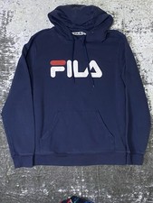 Fila Navy Blue Hoodie Size