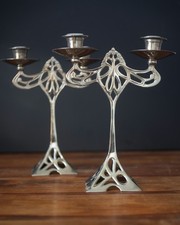 set of 2 Chandelier Style Art Nouveau - Décoration h:26cm