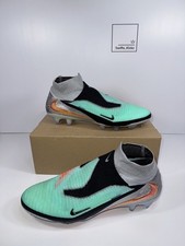 Nike Phantom 6 High Elite FG Football Boots - Chrome / Black - Size UK 8 - NEW -