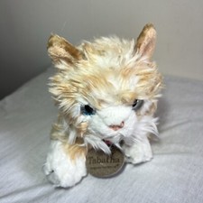 Vintage Keel Toys Tabatha Cat Ginger Bean Filled Plush Toy 9” With Collar 