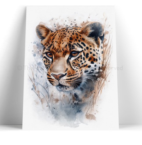 Leopard canvas wall art print - wall,