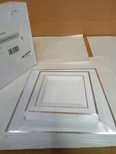 Disposable Plastic Plates party Wedding Dishes Square 40 Pack. M38