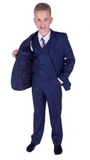 Boys Suits Blue 5 Piece Boys