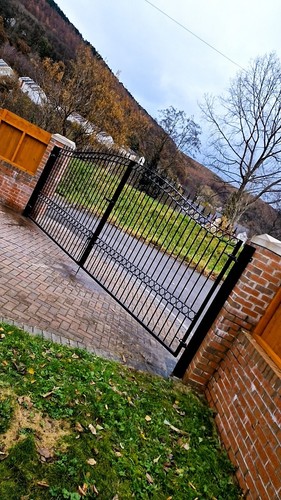 Wrought iron driveway - wrought, gates