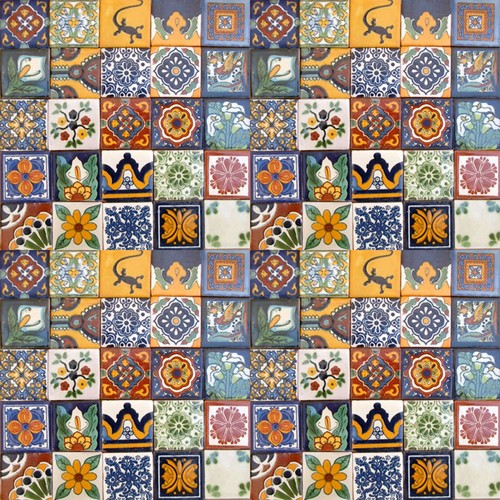 100 mexican tiles - tiles, 2x2