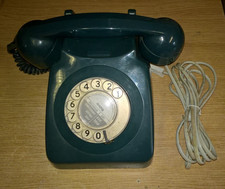 Vintage BT 8746G GEN82/2 Rotary Dial Telephone in Dark Green Colour