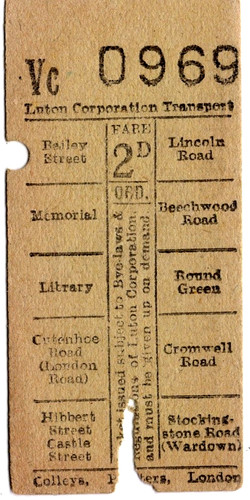 Bus ticket luton - ticket:,