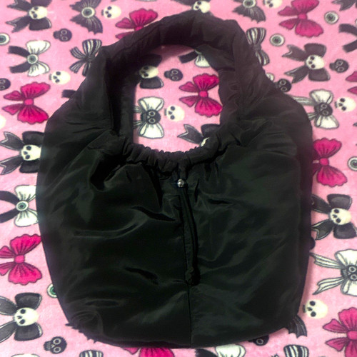 Topshop large black padded - black,