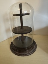 Lovely Wooden Thimble Glass Display Dome