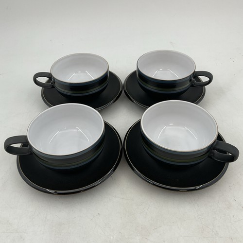 Denby jet striped cups - striped, and