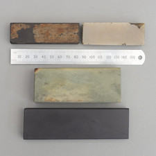 Set 4 Vintage Sharpening Stone Arkansas Charnley Forest Grey Slate Razor Hone