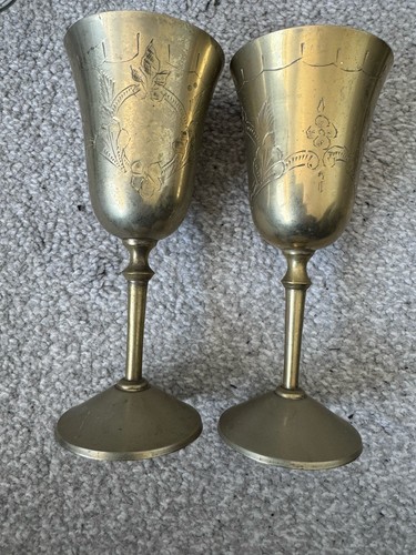 Brass goblets - brass,