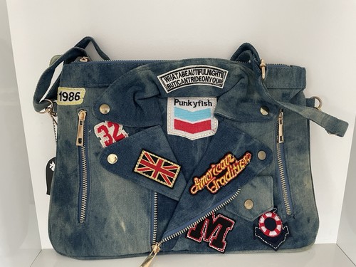 Punky fish denim handbag - punky,