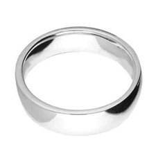 Mens 5mm Plain Wedding Band