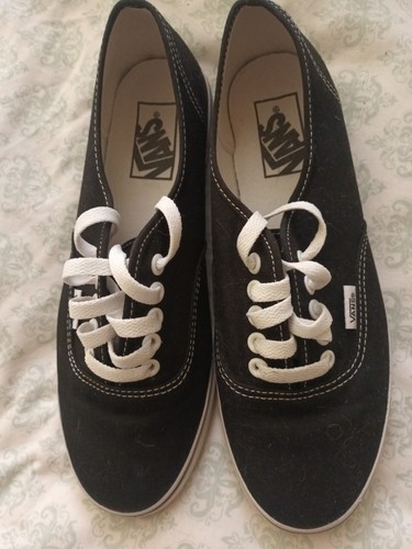 Vans black white laces pro - white,