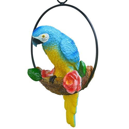 Creative resin parrot hang - hang, on