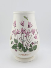 Portmeirion Pottery Flower Vase Botanic Garden Ivy Leaved Cyclamen Rare Vintage