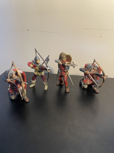 Schleich red medieval archers - medieval,