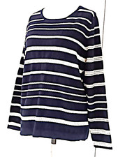 Bonmarche Ladies' Round Neck Long Sleeve Fine Knit Cotton Jumper UK size M