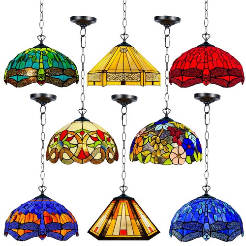 Inch tiffany style stained - tiffany,