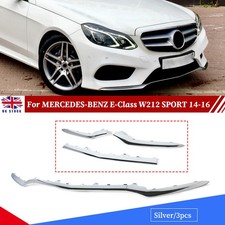 Fit Mercedes W212 E Class E200 E220 E350 Front Bumper Grill Trim Molding Lip