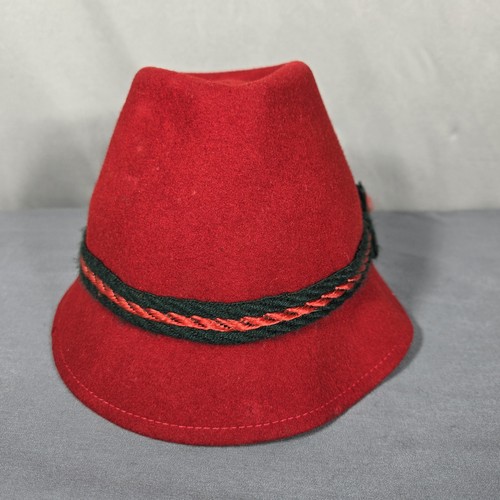 Vintage red wool alpine - red,