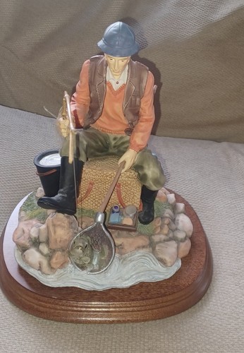 Fishing scene figure ornament - fishing,