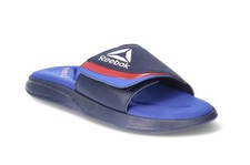 REEBOK Men’s Size 8 Delta Comfort Slide Sandals Memory Foam Adjustable • Blue