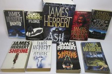 James Herbert themed book set x 9 titles, job lot, fiction.