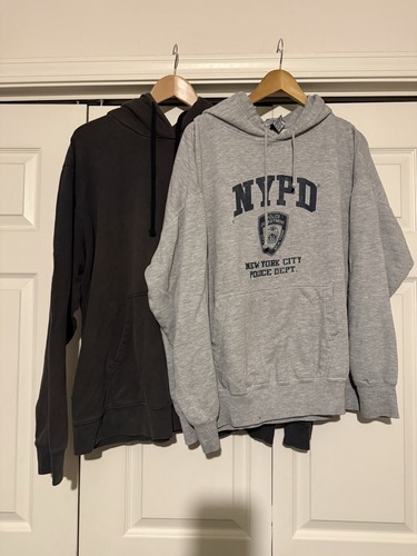 Nypd men gray hoodie - men's,