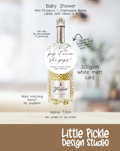 Baby shower prosecco champagne - shower,
