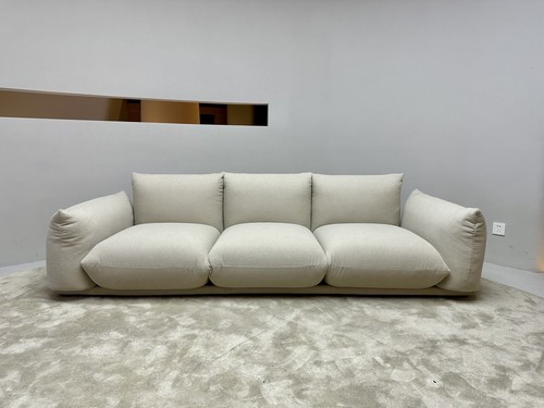 Seater white boucle fabric - white,