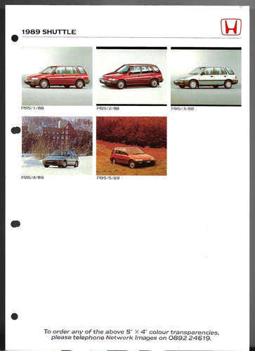 Honda civic shuttle 1989 - honda,