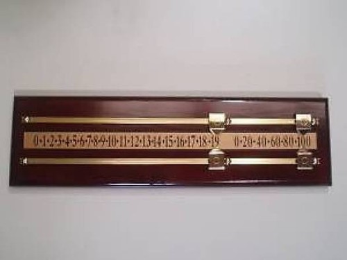 Snooker scoreboard mahogany - snooker,