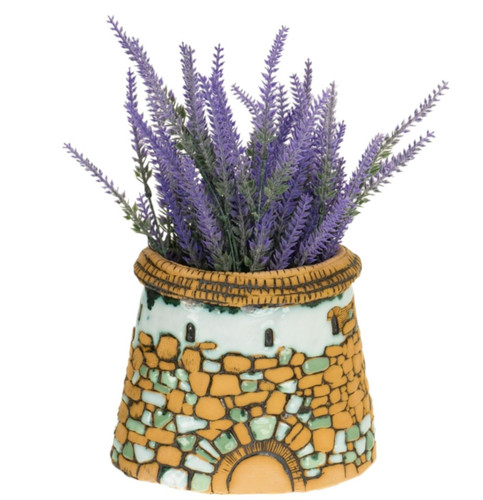 Medieval tower clay planter - tower,