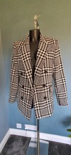 Size 14 Black & Cream Dogtooth