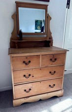 Victorian Pine Antique Dressing Table