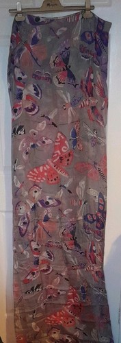 Large 100 pure silk silver - large,