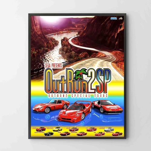 Poster out run sega - run,