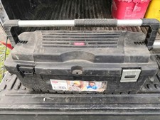 Keter 26" Black Portable Steel Carry Tool Box Storage Organizer tools diy 