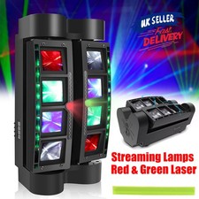 200W RGBW LED Spider Moving Head Beam Stage Laser Lighting DMX Disco DJ Lights