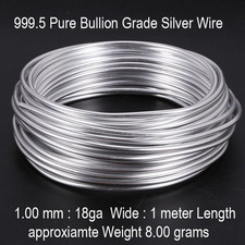 Silver Wire 1 Meter 999.5 Pure