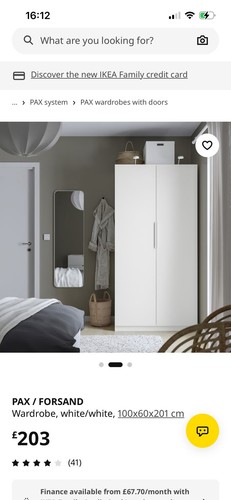 Ikea pax wardrobe with doors - pax,