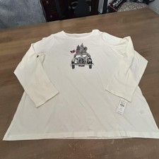 Talbots Shirt Womens 1X White