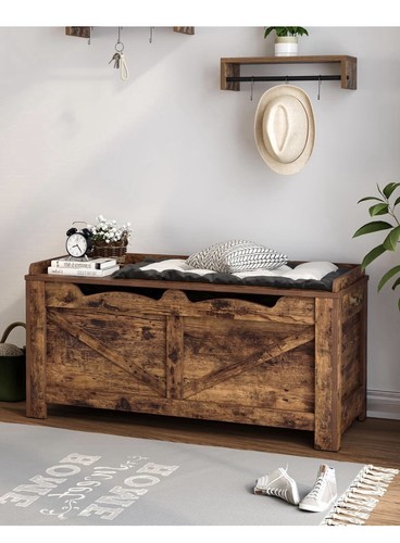 Wood blanket chest storage - blanket,