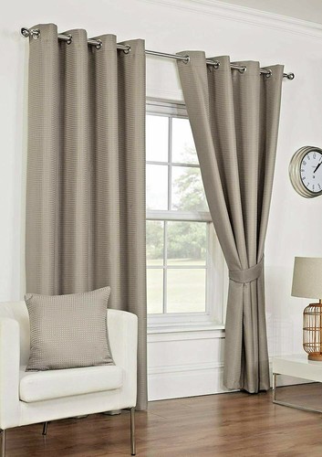 Waffle taupe lined - 90",
