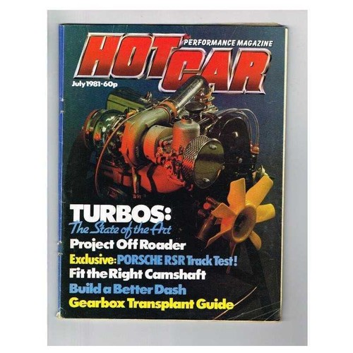 Hot car magazine - hot, 1981