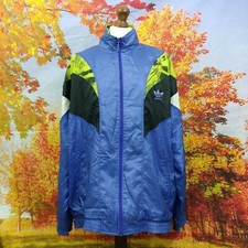 adidas 1980s Shellsuit Jacket XXL Originals Trefoil full zip . UK men's size 2XL